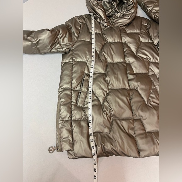 Women's Metallic Grey Puffer Jacket - Alaska Outerwear Company/ Made in Italy - Picture 11 of 11
